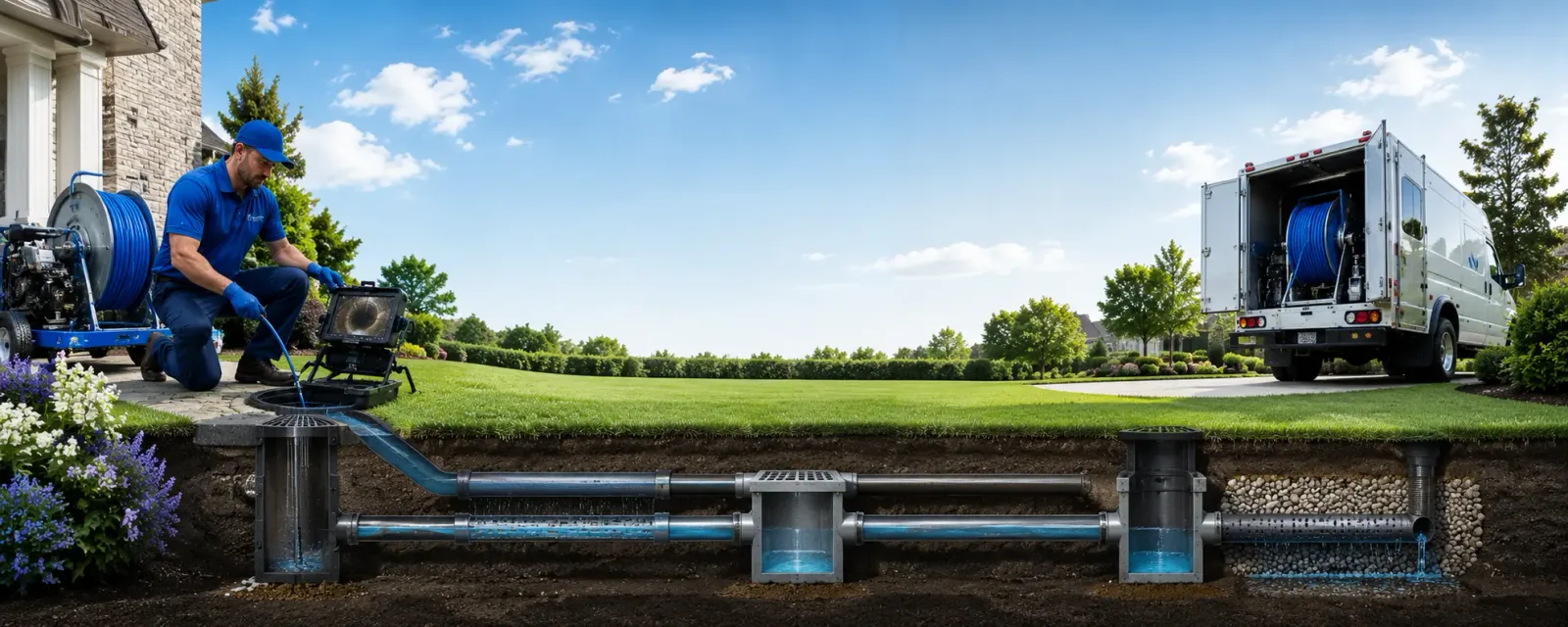 Outdoor drain cleaning information for Morrisonville, WI